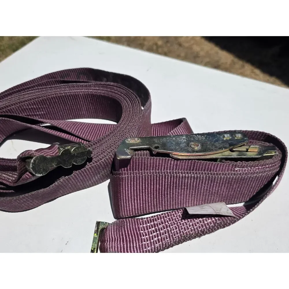 Aviation Aircraft Cargo Restraint Tie Down Strap ETSO-C172 Purple OCB Buckle...
